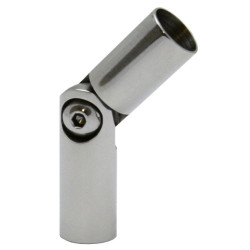 Spoj s kĺbom ø 12 mm (0-100°), leštená nerez AISI 304