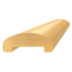Drevený profil ø 65 x 25 x 3000 mm, buk, brúsený bez náteru