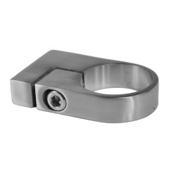 Úchyt skrutkovaný na bočné kotvenie stĺpu ø 42.4mm bez kotviacej platne, brúsená nerez K320 /AISI304
