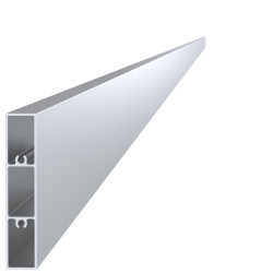 Profil na výplň 80x16mm, materiál EN AW-6060 T66, prírodný hliník bez povrchovej úpravy, cena za meter