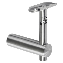 Držiak madla ø 42,4 mm s kĺbom, brúsená nerez AISI 304