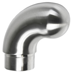 Ukončenie - koleno na trubku ø 42,4 mm, brúsená AISI 304