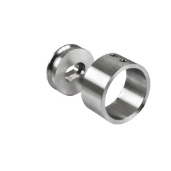 Kotvenie bočné na madlo ø 42,4 mm, brúsená nerez AISI 304