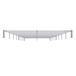 Set pre fasádnu lankovú stenu, 1,8 x 10 m, odsadenie 200 mm